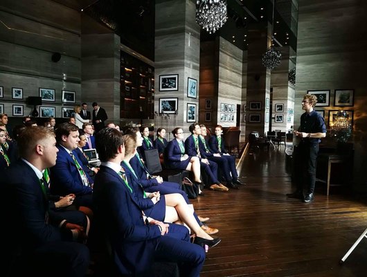 Tijdens de slotweek letten de studenten extra goed op.