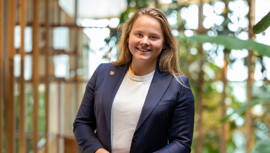 Lindsey studeert aan de Hogere Hotelschool bij EuroCollege